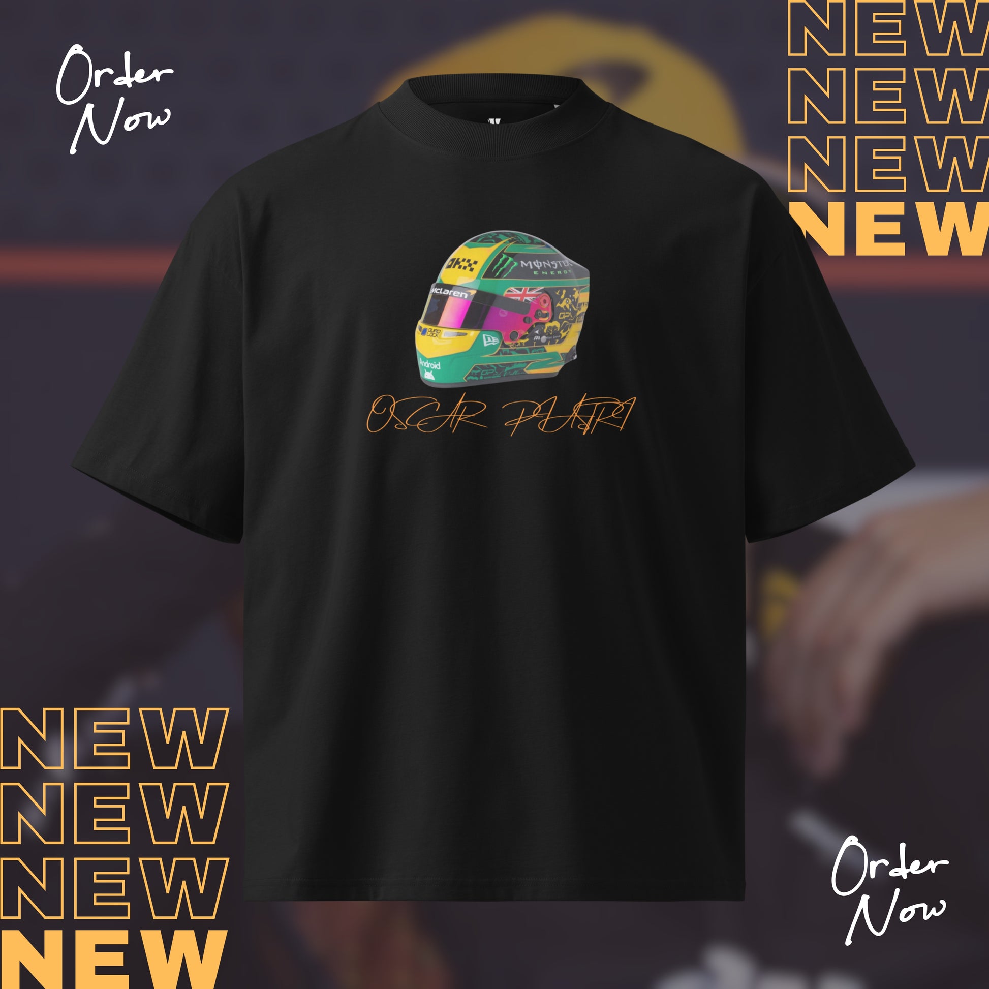 Oscar Piastri Black T-Shirt