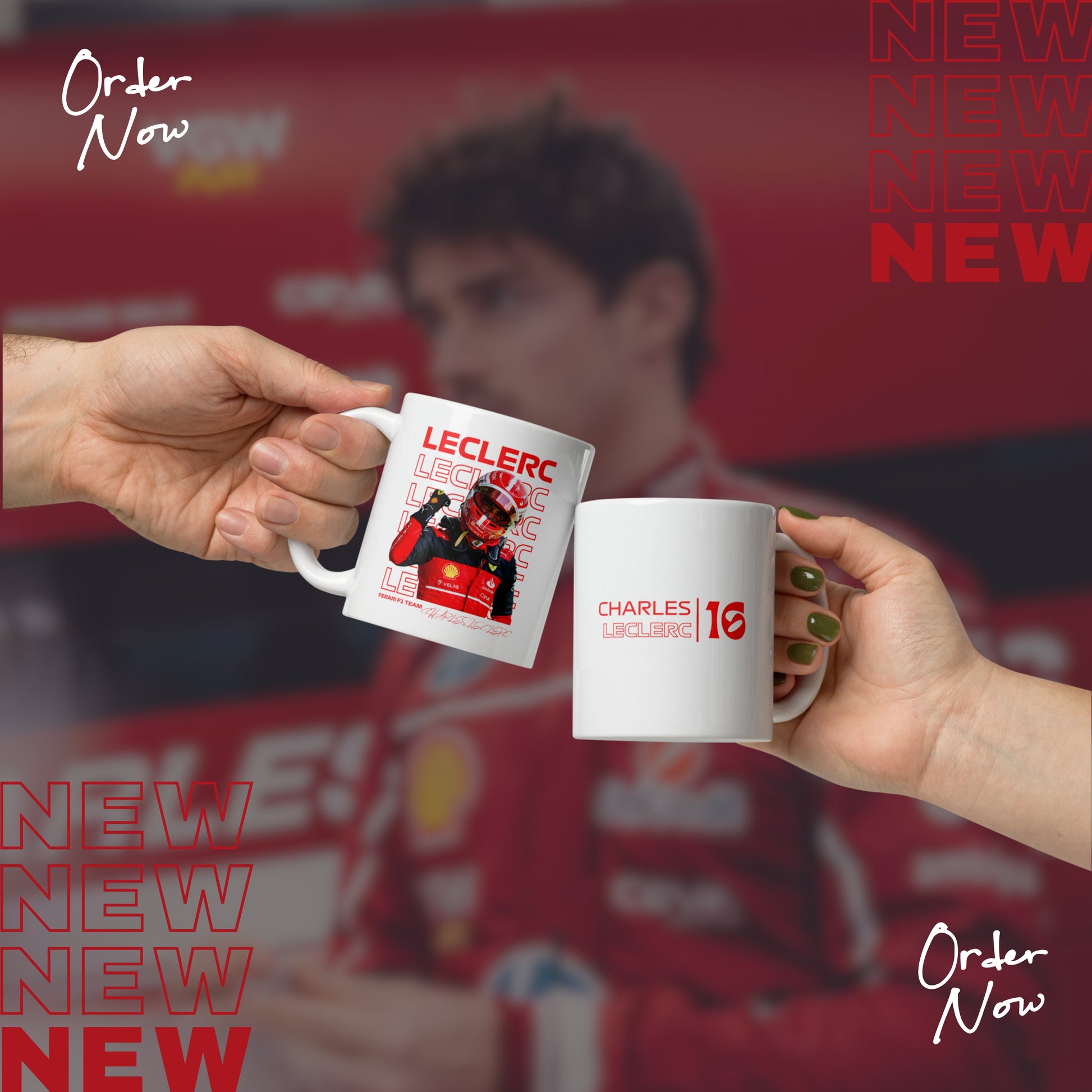 Charles Leclerc F1 Mug – Double-Sided Design