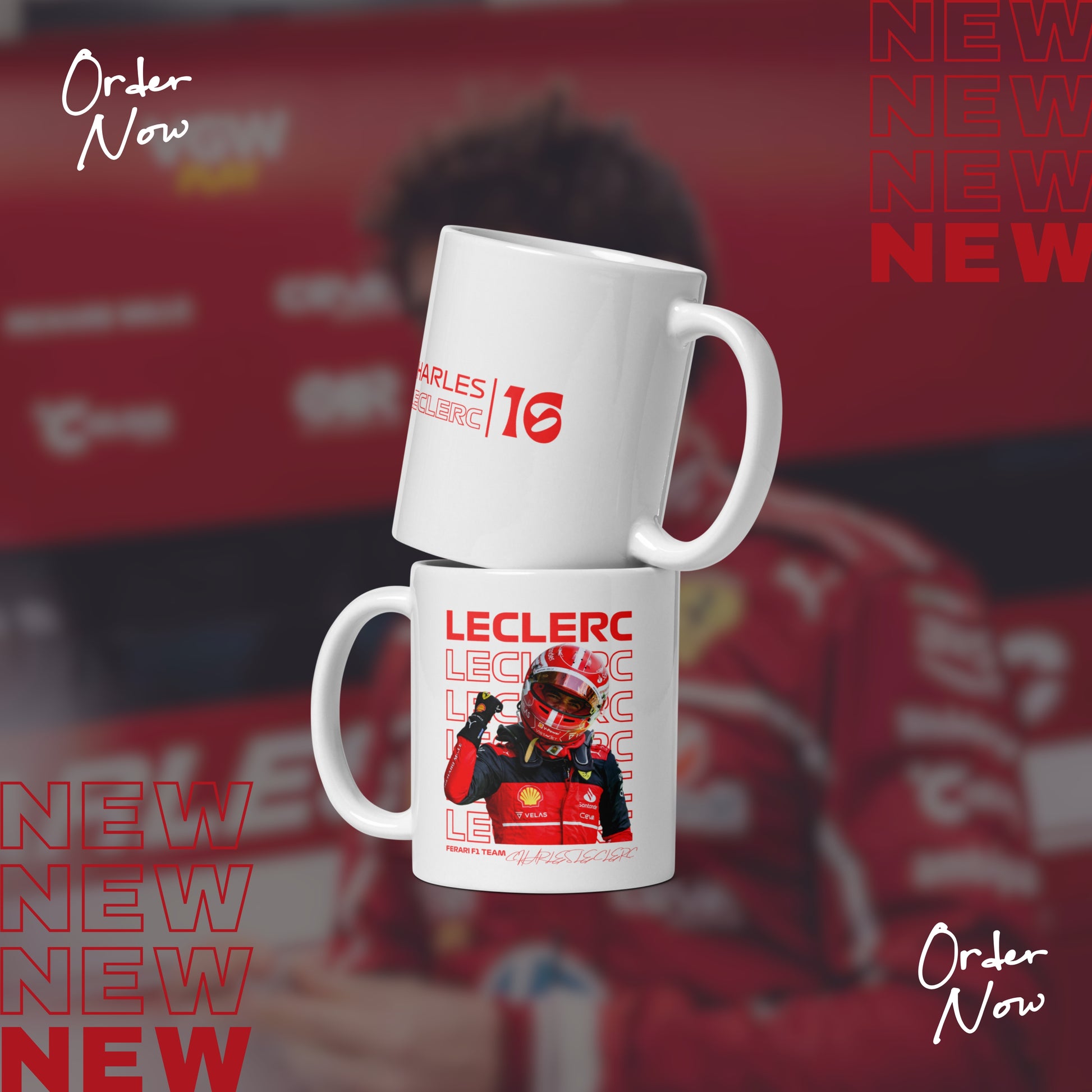 Charles Leclerc F1 Mug – Double-Sided Design