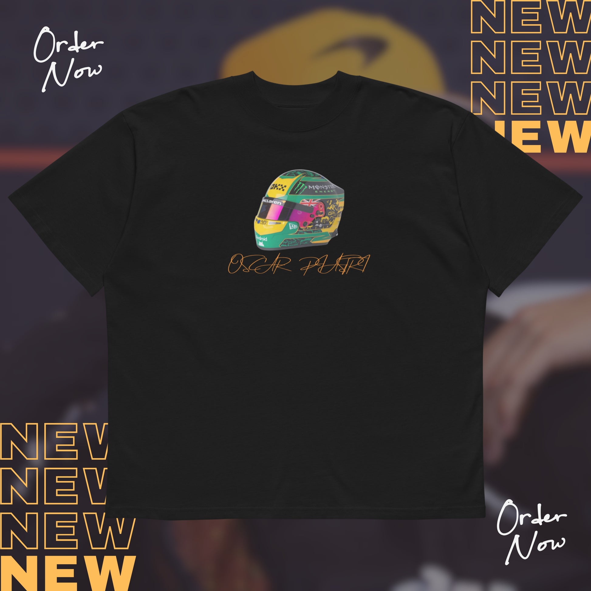 Oscar Piastri Black T-Shirt