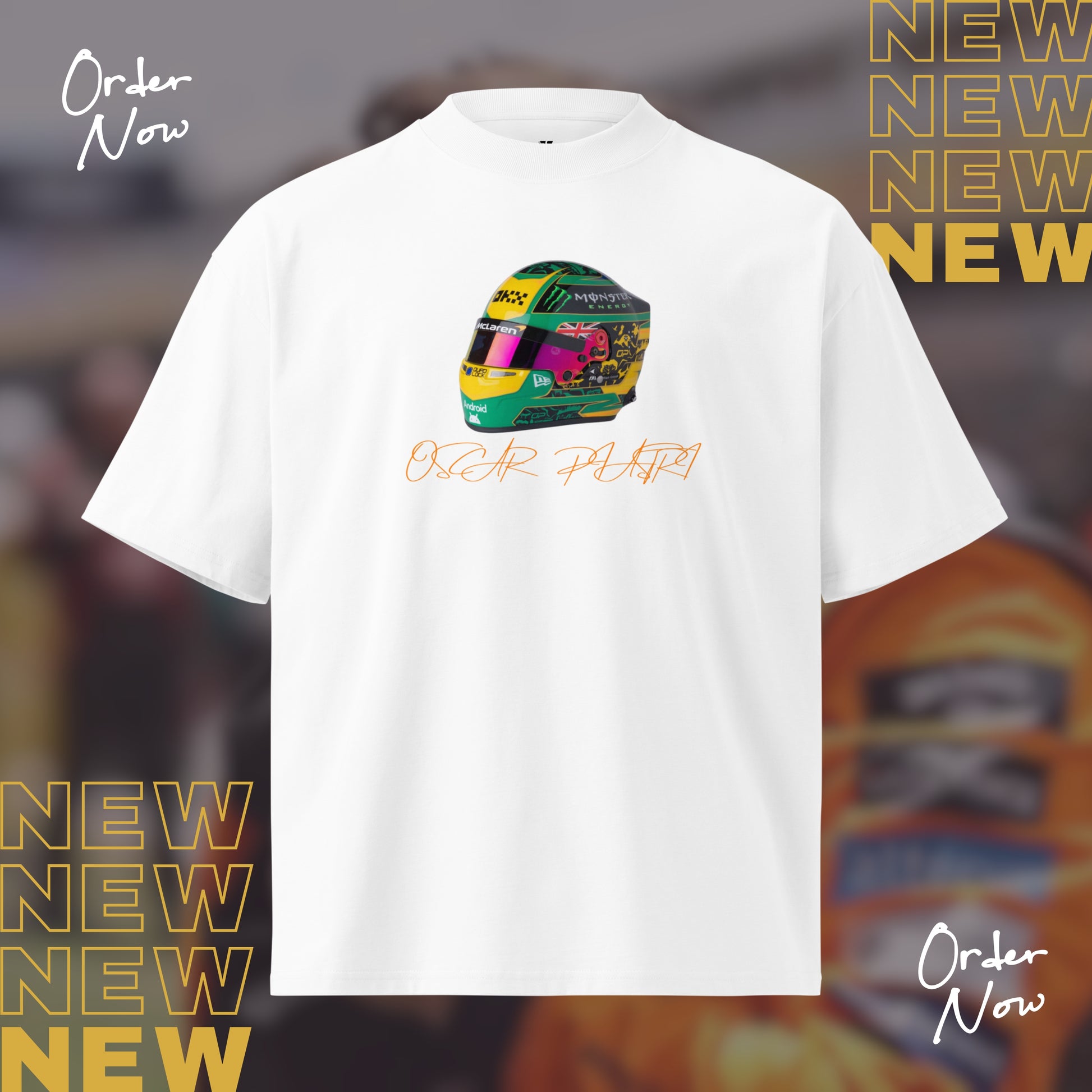 Oscar Piastri White T-Shirt